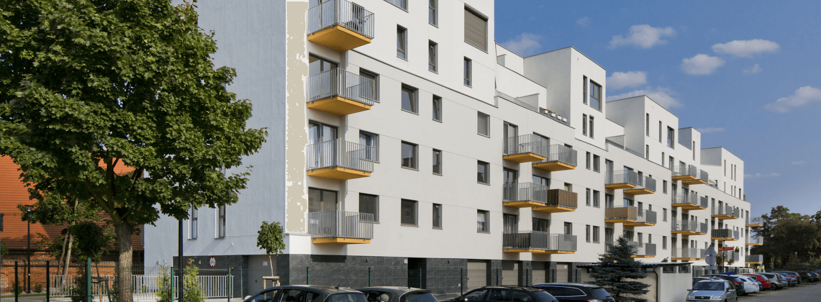 Budynek wspólnoty Panorama przy ulicy Wysoka 1E